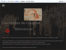 Tablet Screenshot of grottesdecougnac.com